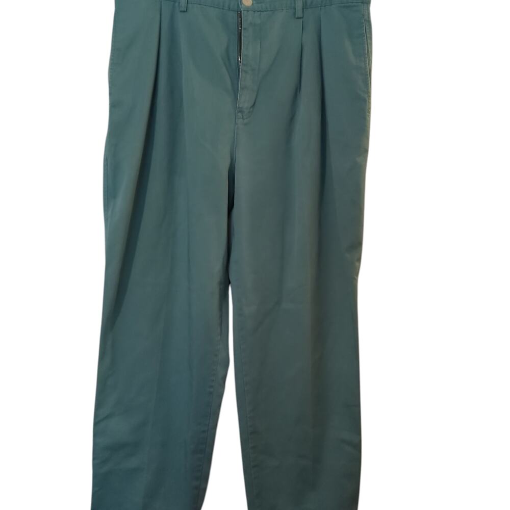 Chaps Vintage Retro Size 20 Teal Straight Leg Denim Jeans Preppy Business Casual